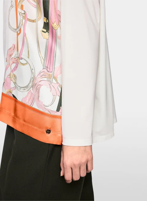 Блуза с принт 'Equestrian' Marc Cain Collections — снимка 5