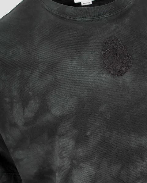 Washed Dye T-Shirt in Black — снимка 3