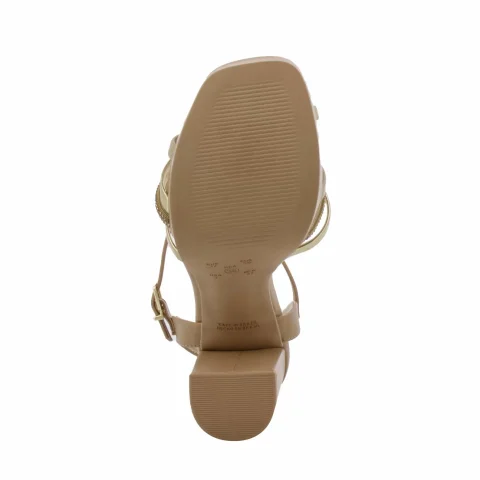 Дамски Сандали На Ток RAMARIM – 2457254 ALMOND/GOLD/NAT/CAQUI — снимка 4