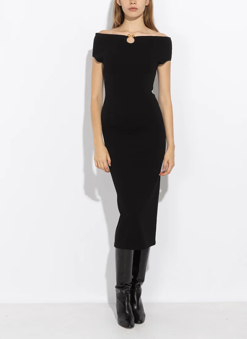 Рокля 'Off-the-shoulder' Alberta Ferretti