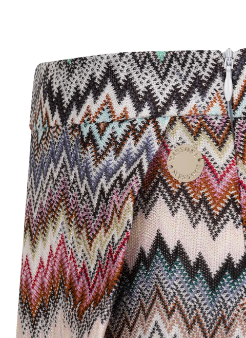 Пола-панталон с асиметричен мотив Missoni Kids — снимка 4