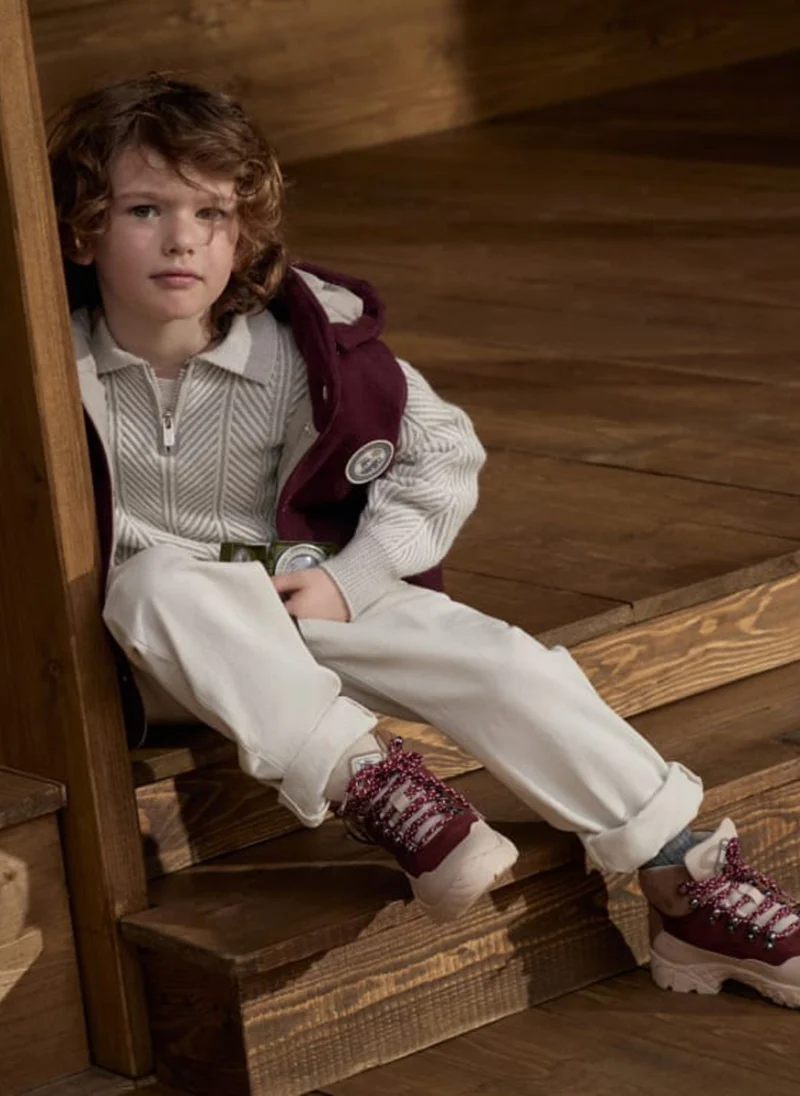 Пуловер от кашмир 'Vanisé chevron' Brunello Cucinelli Kids 8-10 — снимка 6