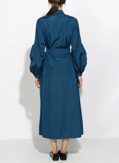 Рокля-риза от тафта Max Mara Mxmbaruffa — снимка 4