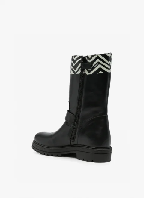 Кожени ботуши със 'zig-zag' мотив Missoni Kids — снимка 2