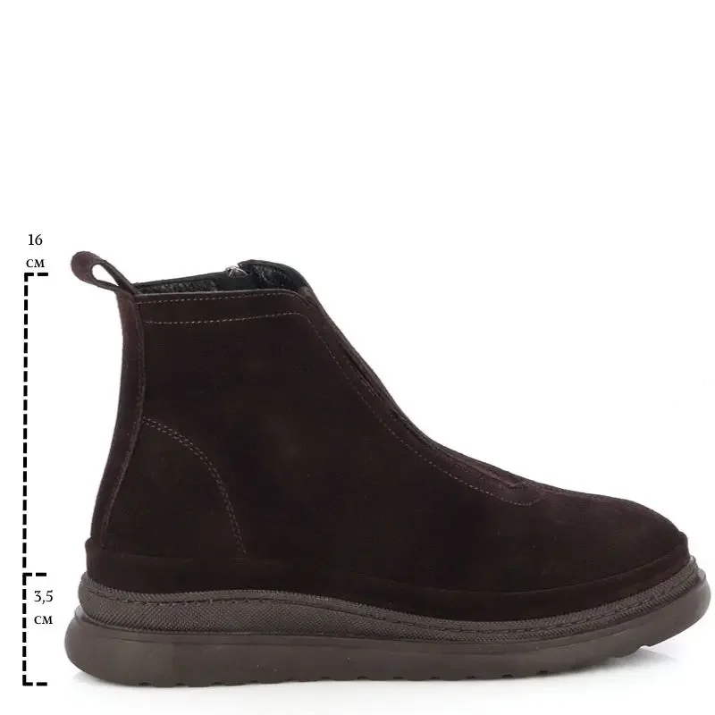 Дамски Равни Боти VERONELLA – 261-13 BROWN SUEDE — снимка 6