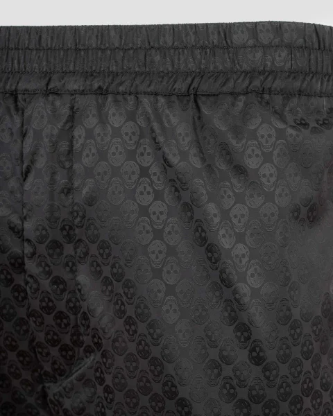 Skull Jacquard Joggers in Black — снимка 3