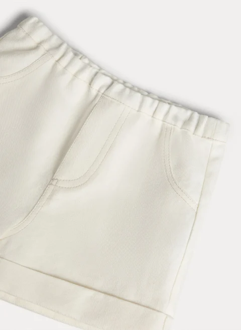 Къс панталон от деним Brunello Cucinelli Kids 12М-18М — снимка 3
