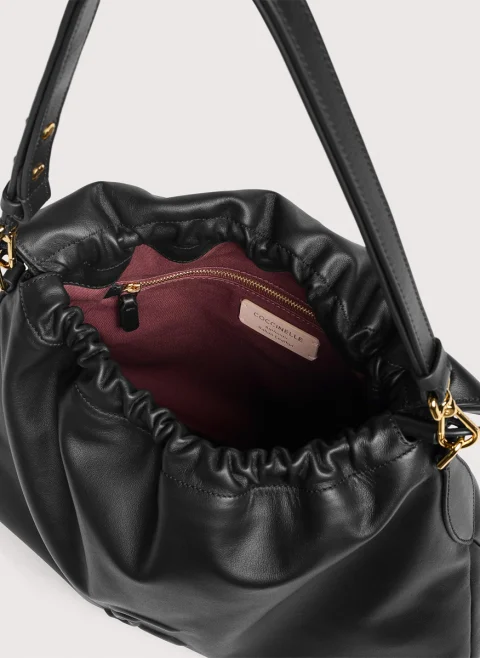 Чанта Coccinelle Medium Lidia Noir — снимка 4