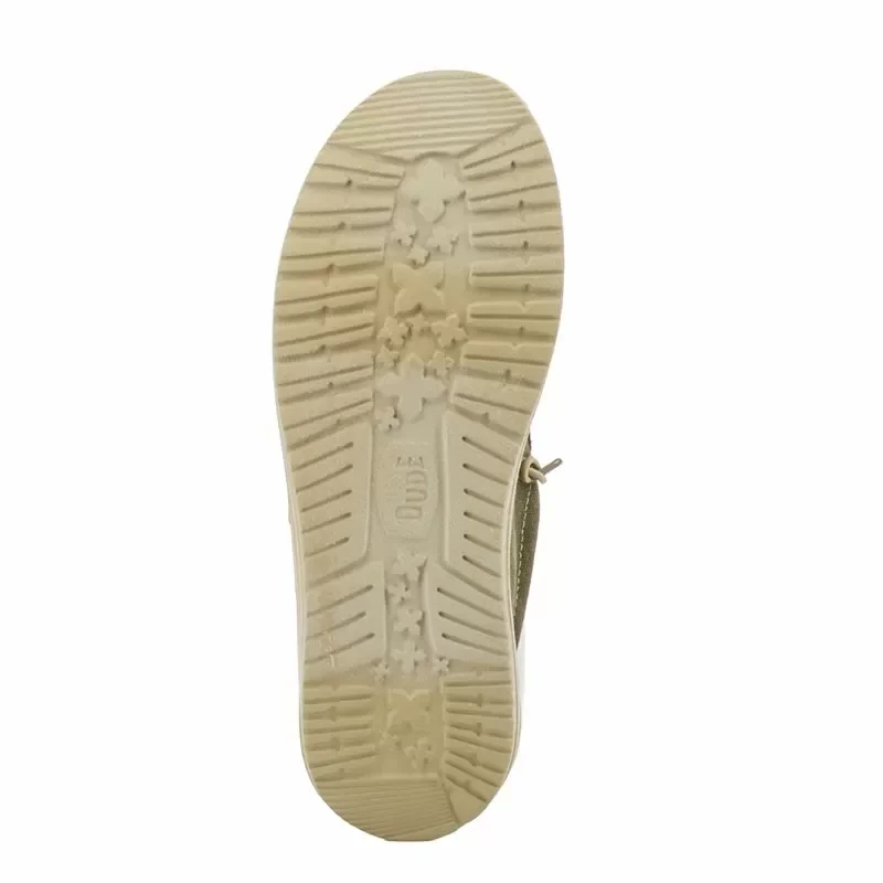 Мъжки Ежедневни HEY DUDE – 43084-3YT WALLY WORKWEAR GREEN/CREAM — снимка 4