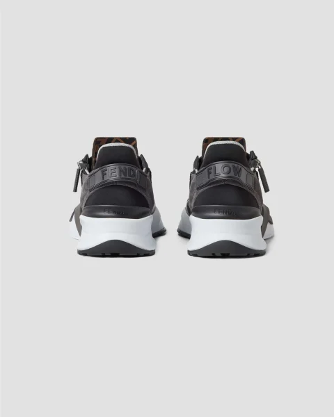 Fendi Flow Sneakers in Black FF Jacquard — снимка 3