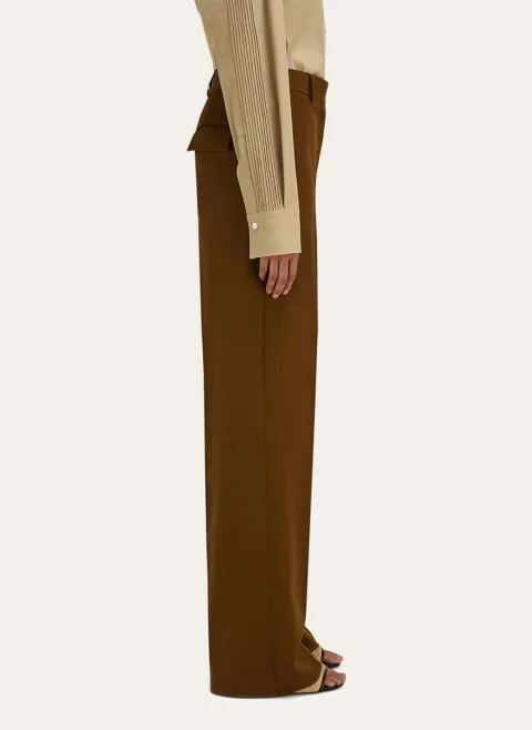 Панталон с вълна и кашмир Ferragamo — снимка 4