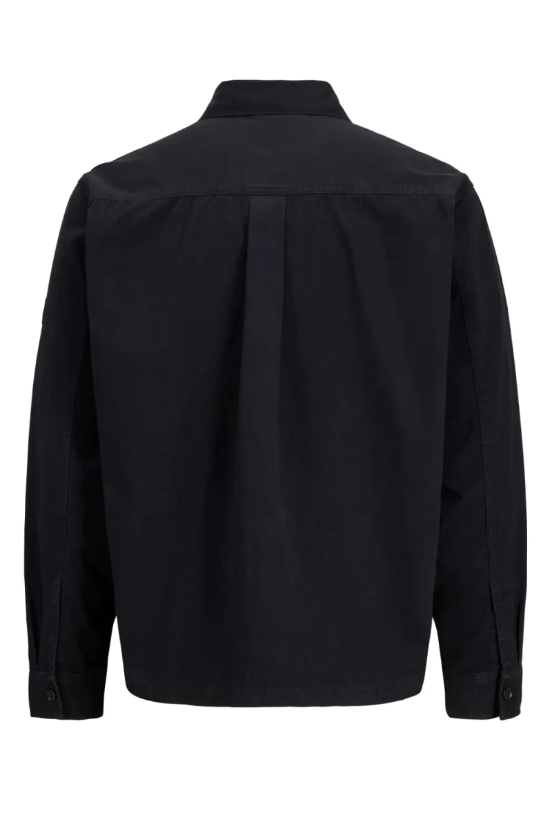 Риза Jcofusion Classic Badge Overshirt 12300937 C-N10 black — снимка 2
