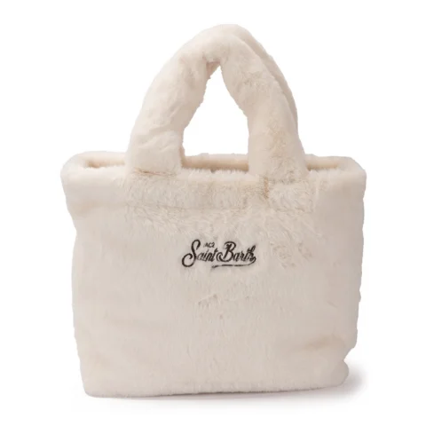 Дамска бяла чанта Mini Vanity SAINT BARTH — снимка 6
