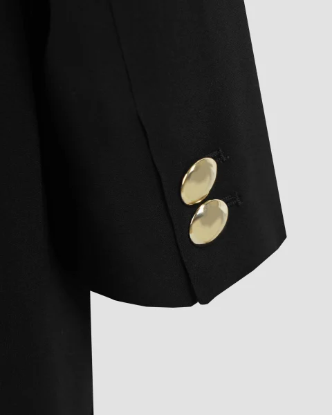 Flowing Suit Jacket in Black — снимка 3