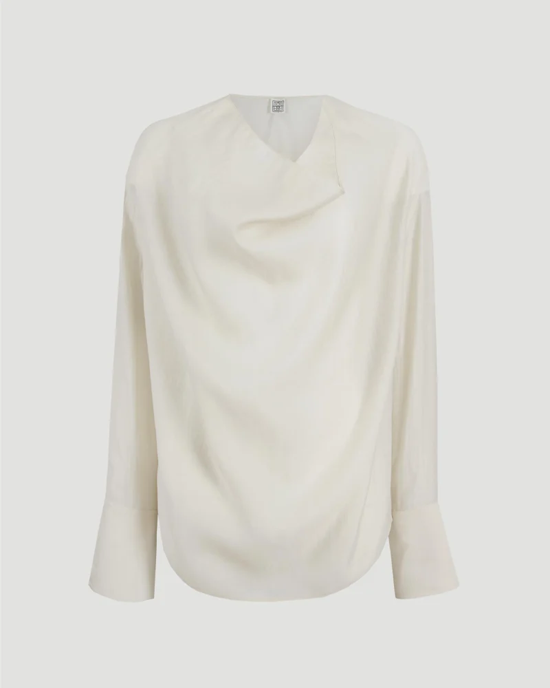 Cowl Blouse in Ecru