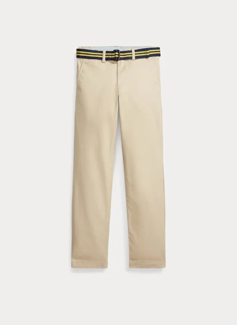 Панталон с контрастен колан Ralph Lauren Kids — снимка 4