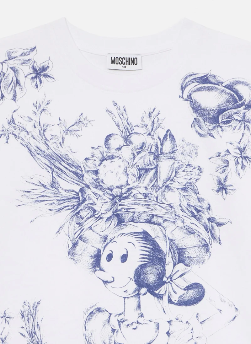Тишърт с тематичен дизайн 'Olivia' Moschino Kids — снимка 2