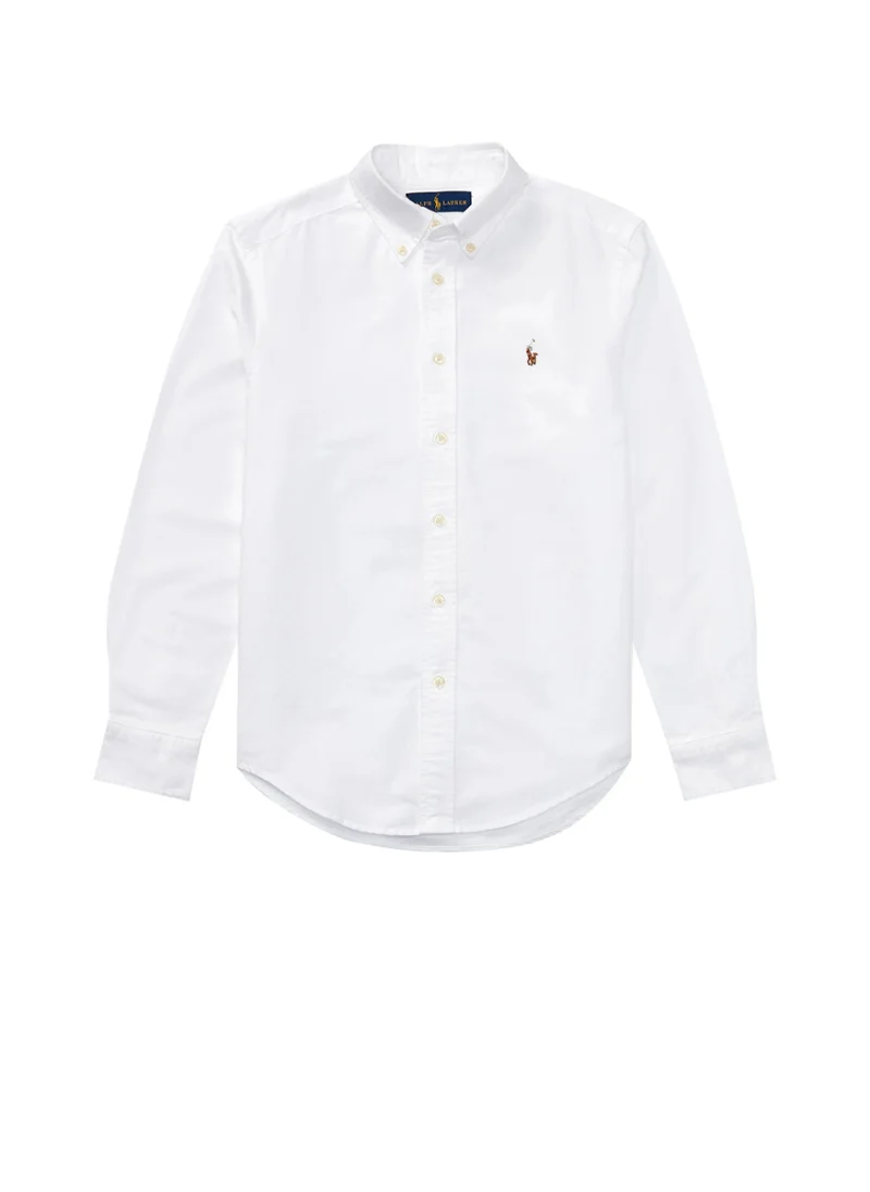 Риза с бродерия Ralph Lauren Kids 7-14