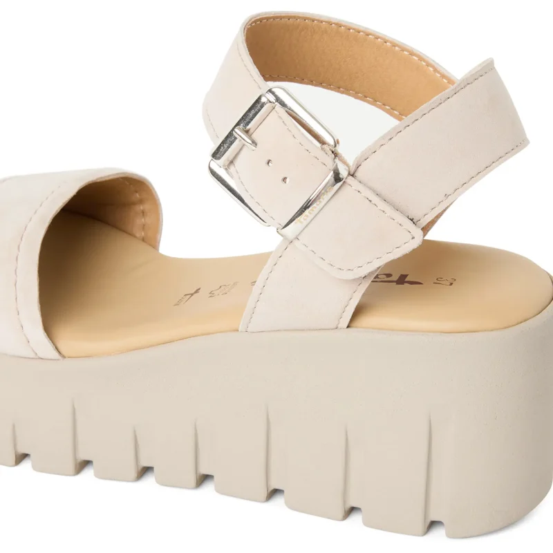 Дамски Сандали На Платформа TAMARIS – 1-28712-42-378 TAUPE SUEDE_1 — снимка 4
