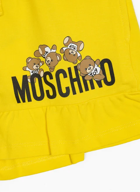 Къс панталон с лого принт Moschino Kids — снимка 7