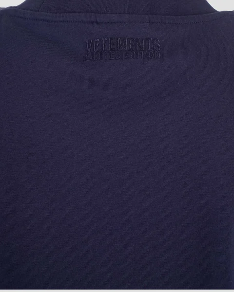 Navy Blue T-Shirt with Print — снимка 4
