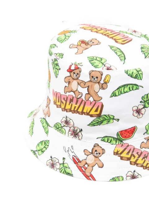 Шапка с принт Moschino Kids — снимка 2