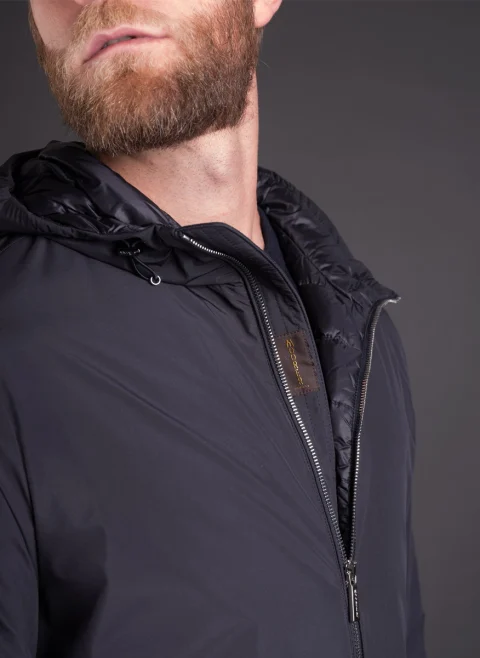 Бомбър яке с качулка Moorer 100% POLYESTER — снимка 3