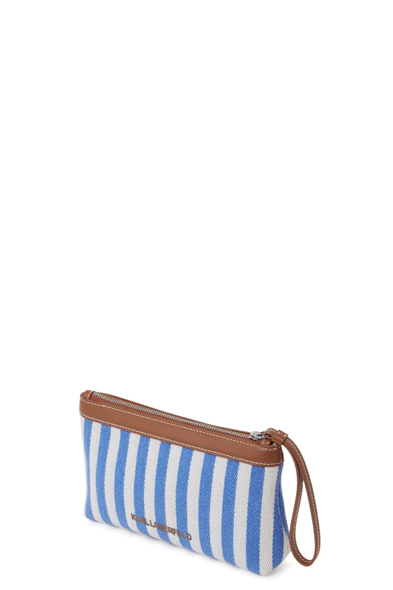 Чанта K/Autograph Stripe Pouch B2W46083 349 silver lake blue — снимка 2