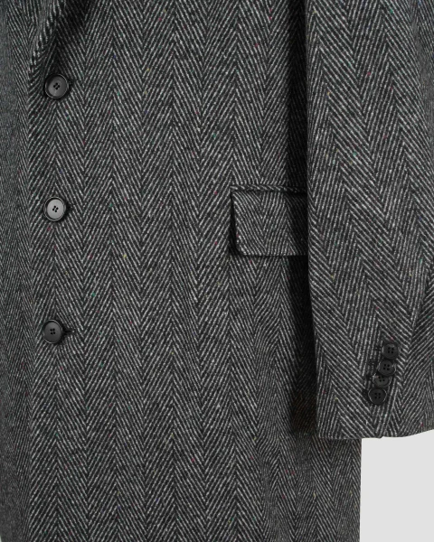 Herringbone Coat in Wool Blend — снимка 2