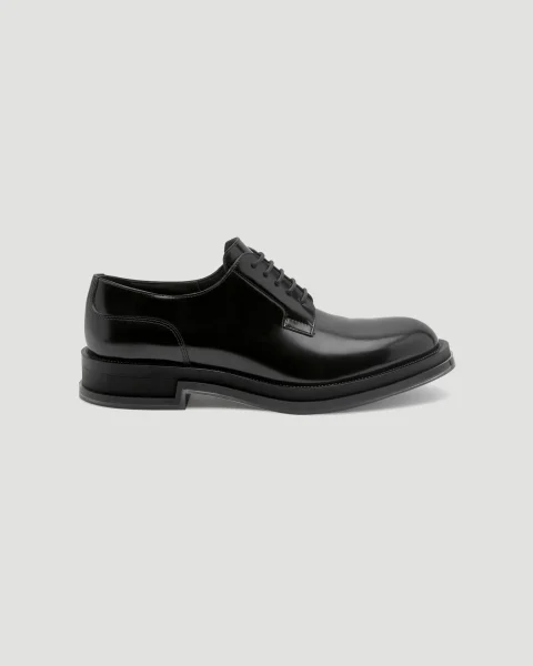 Float Lace Up in Black and Transparent