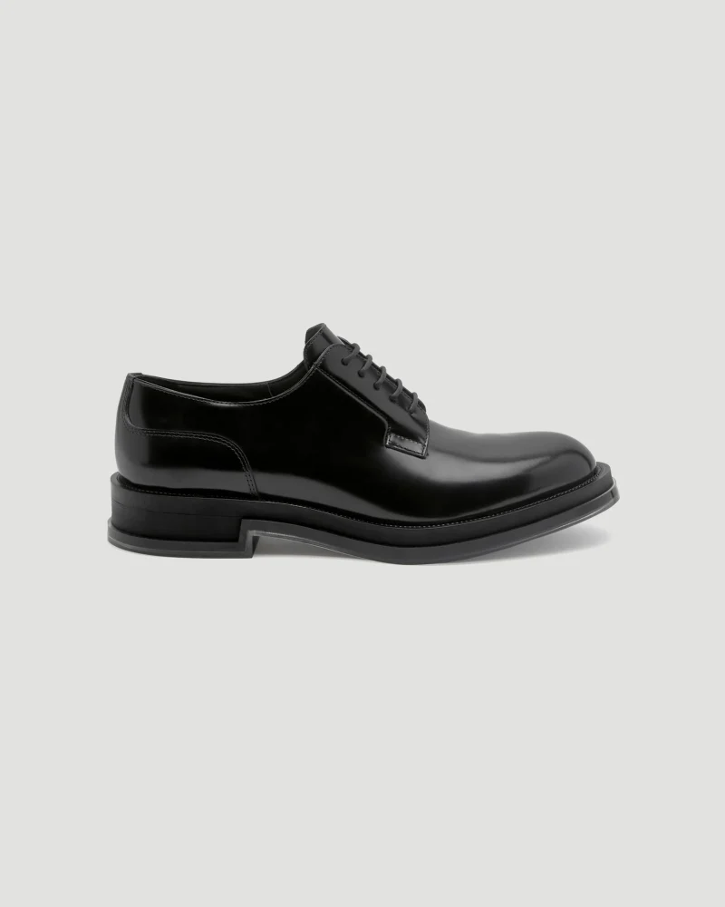 Float Lace Up in Black and Transparent
