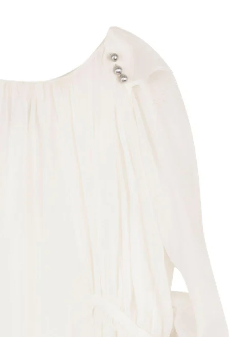 Копринена рокля Lanvin Kids — снимка 3