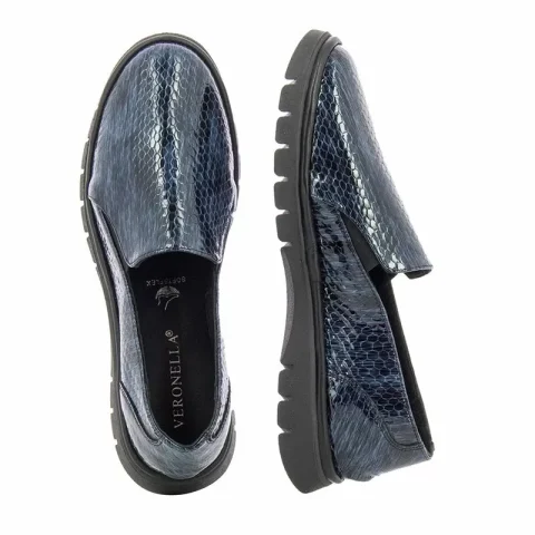 Дамски Ежедневни VERONELLA – 19176 FLEXX DARK BLUE SNAKE — снимка 4