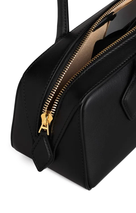 Le Teckel Medium Bag in Black Calfskin — снимка 3