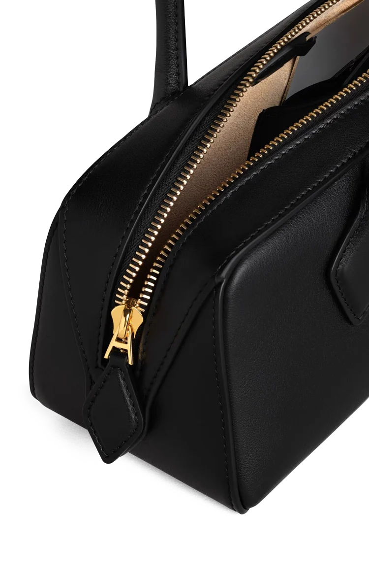 Le Teckel Medium Bag in Black Calfskin — снимка 3
