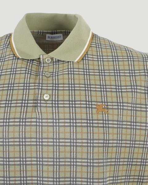 Green Check Polo Shirt — снимка 3