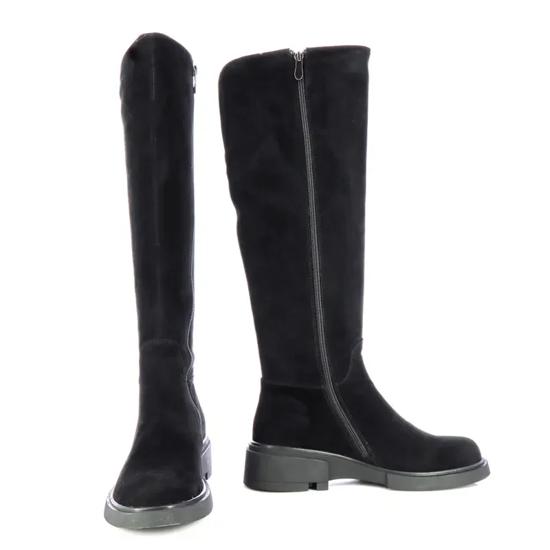 Офицерки CARLO FABIANI – 12018315 BLACK SUEDE — снимка 5