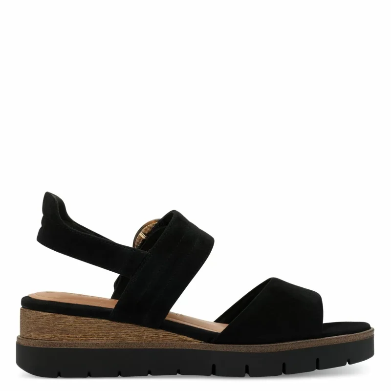 Дамски Сандали На Платформа TAMARIS – 1-28206-42-007 BLACK UNI — снимка 2
