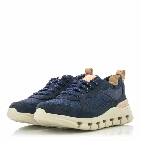 Дамски Сникърс CLARKS – 26176773 NATURE X COVE NAVY COMBI — снимка 2