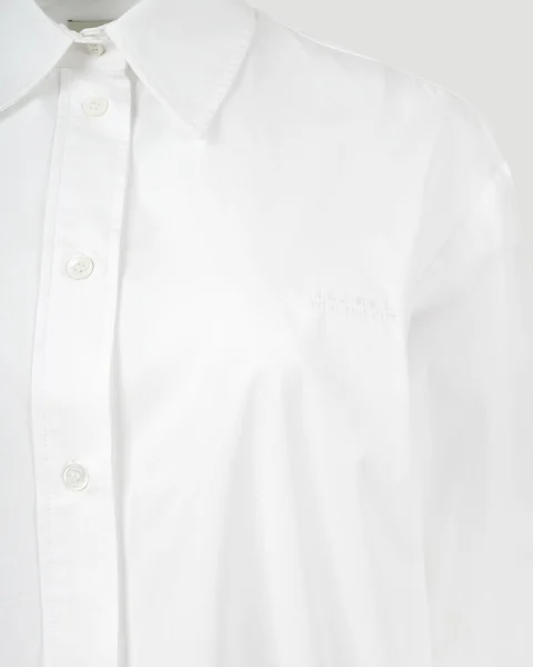 Cotton Shirt in White — снимка 2
