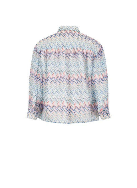 Риза от коприна 'Zig-Zag' Missoni Kids — снимка 2