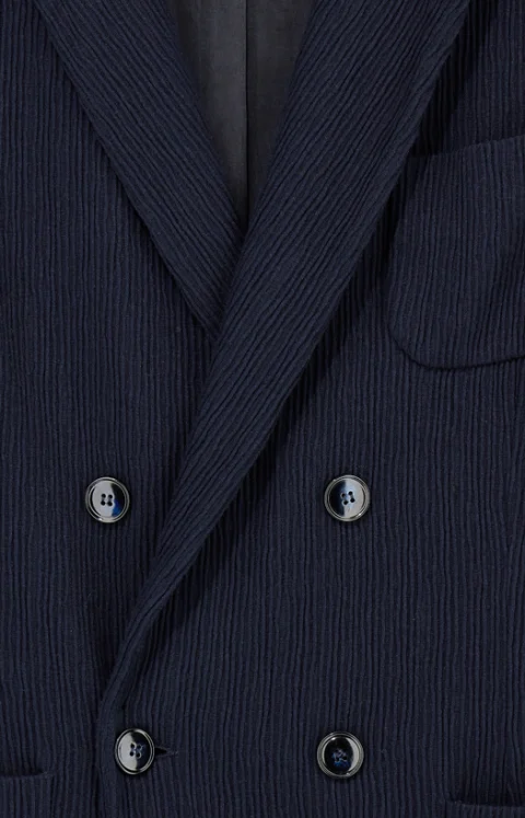 Regular-Fit Blazer in Seersucker Jersey — снимка 2
