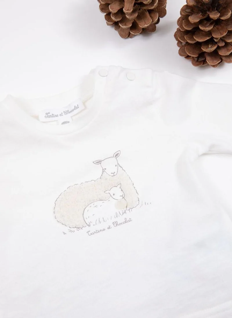 Блуза с принт 'Sheep' Tartine et Chocolat — снимка 5