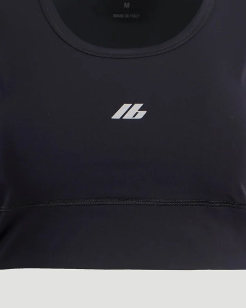 Activewear Long Sleeve Sports Bra in Black — снимка 3