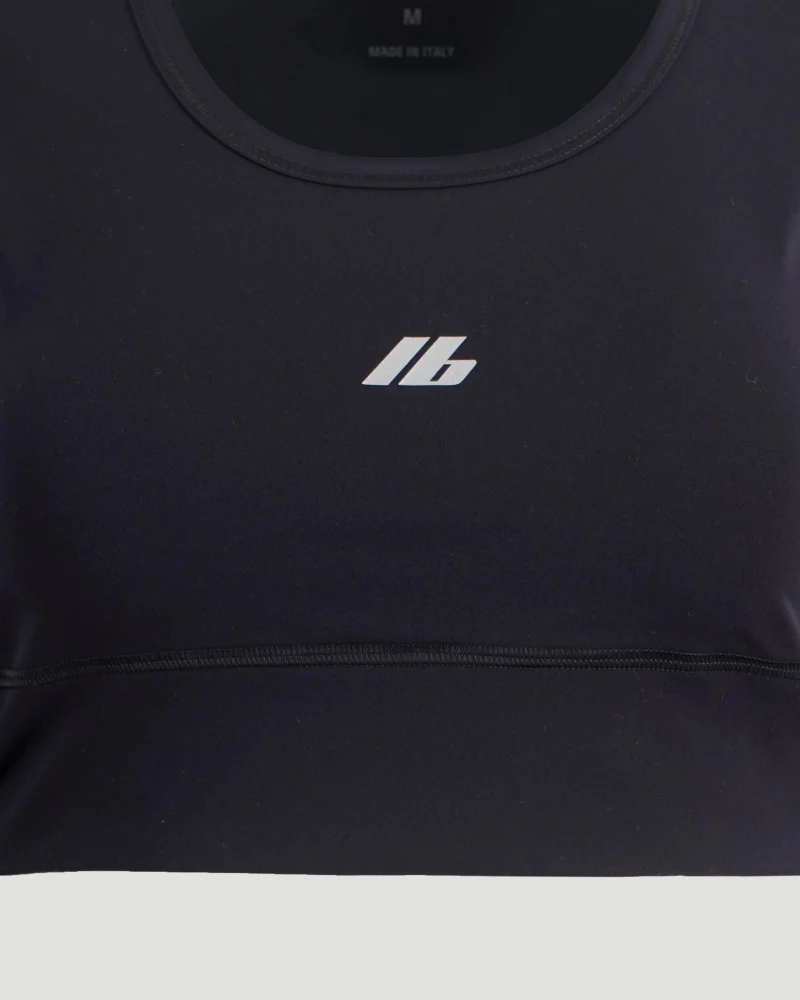 Activewear Long Sleeve Sports Bra in Black — снимка 3