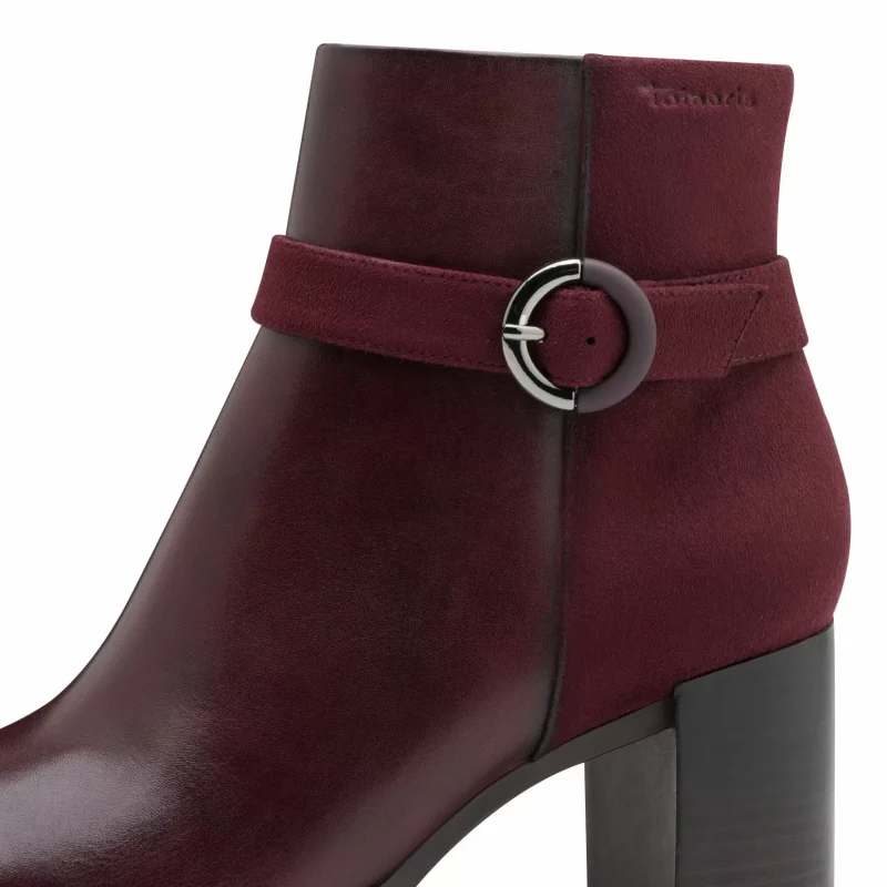 Дамски Боти На Ток TAMARIS – 1-25363-45-537 MERLOT — снимка 4