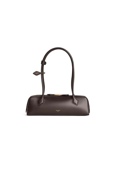 Le Teckel Medium Bag in Dark Brown Calfskin