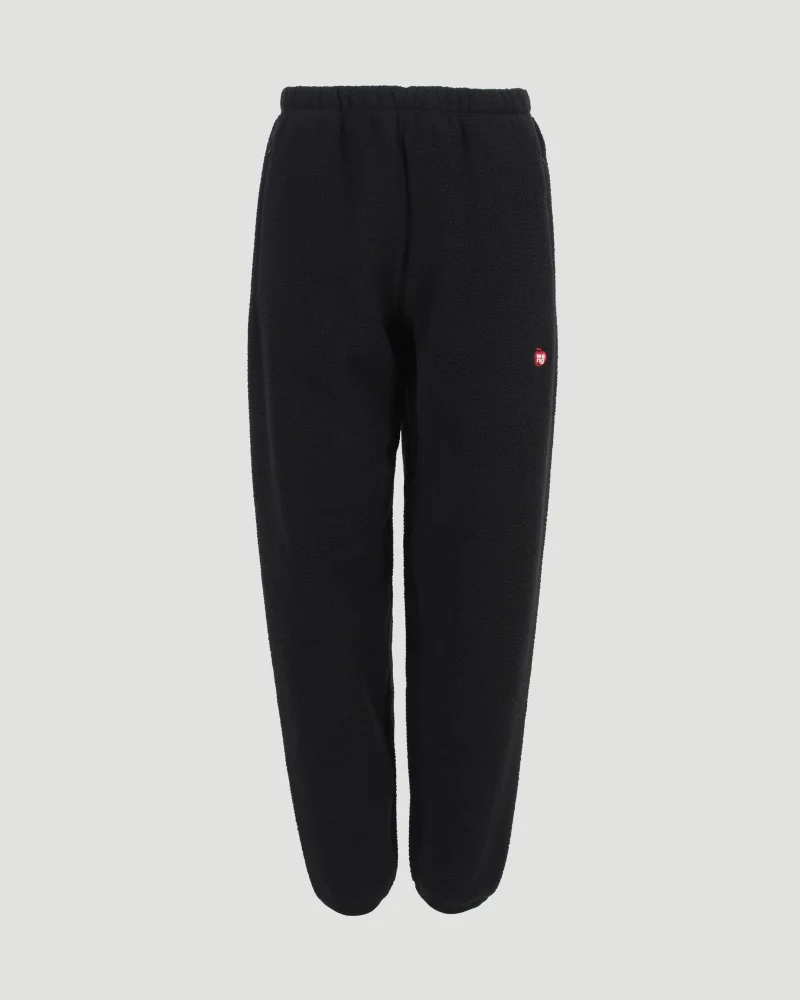 Sweatpant in Teddy Fleece with Red Apple Logo