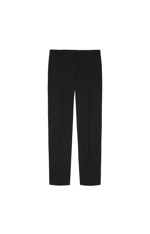 Fitted Leg Tailored Trousers in Wool
