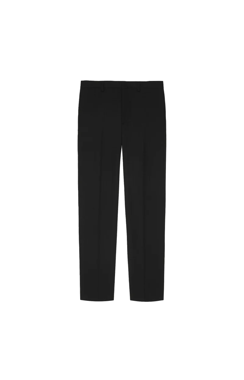 Fitted Leg Tailored Trousers in Wool